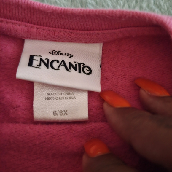 Pink Cartoon Character Sweatshirt with Crew Neck - Picture 8 of 9